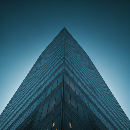 Edificio de vidrio de alta eficiencia